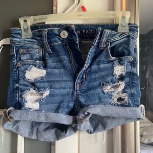 american eagle jean shorts!!